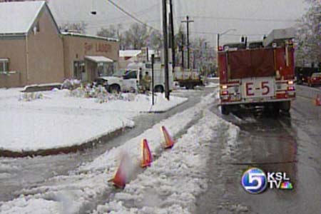 Spring Snowstorm Hits Wasatch Front