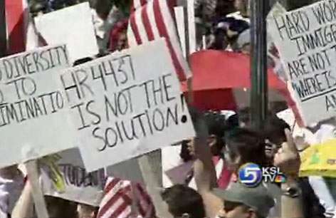 Thousand March in Immigration Rally in Salt Lake