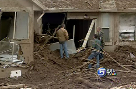 Mudslide Damages Home, Forces Evacuations