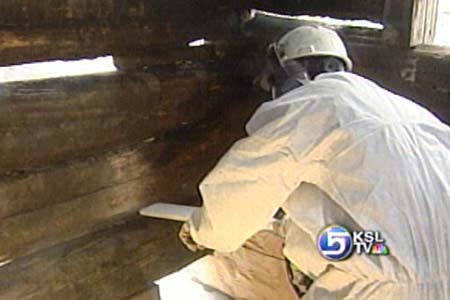 Dry Ice Used to Clean Old Cabins