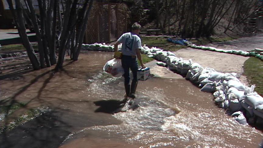 Clogged Stream Creates Isolated Flooding