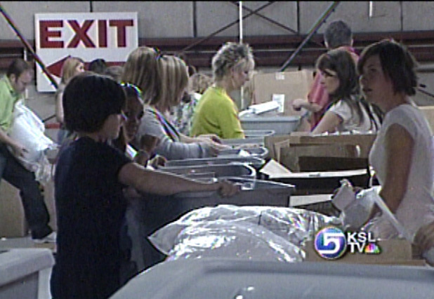 Volunteers Create "Moving Kits" for Foster Teens