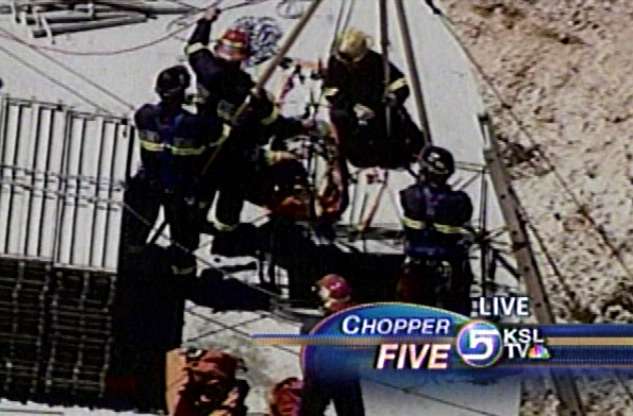 Construction Worker Rescued From Inside Water Tank