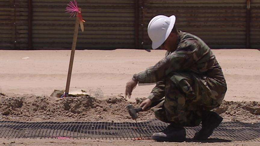 National Guard Troops Deal with Heat on the Border