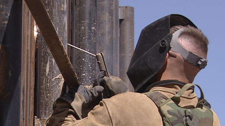 National Guard Troops Deal with Heat on the Border