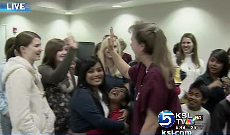 Single mother of 11 gets a High 5