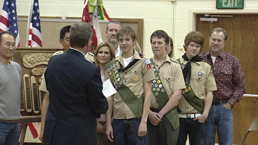 Former Scout Honored by Friends