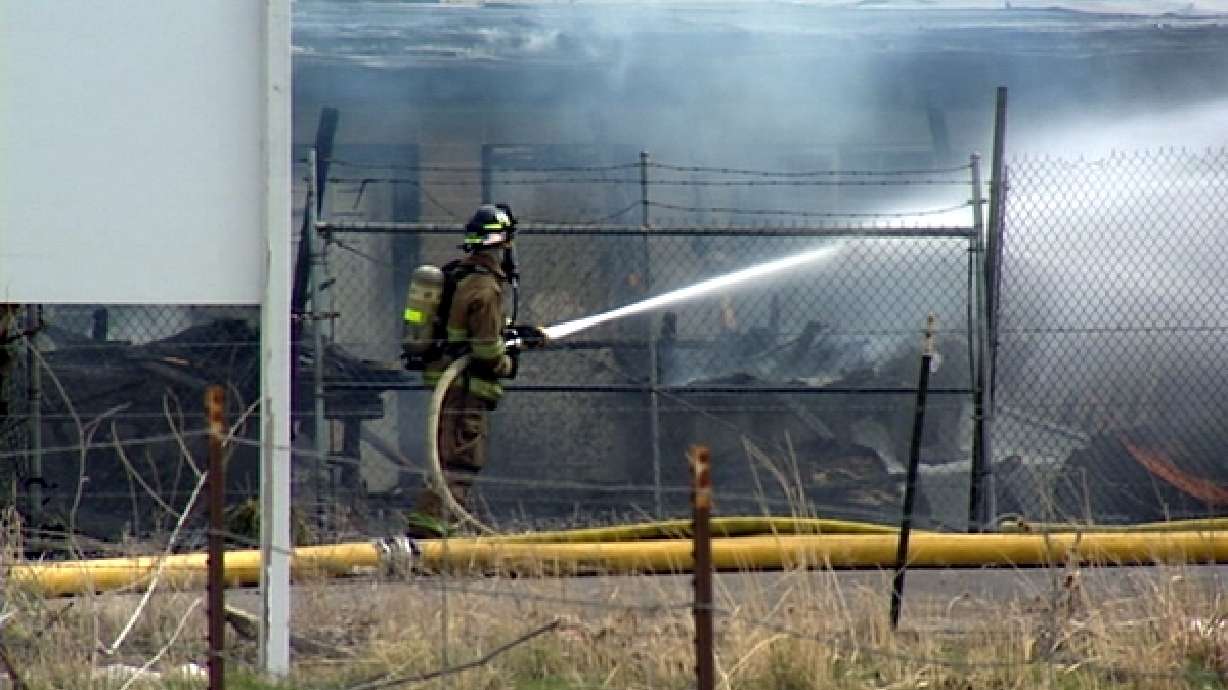 Pallet fire frustrates nearby businesses