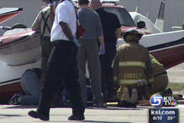 Pilot Injured when Plane Flips on Landing