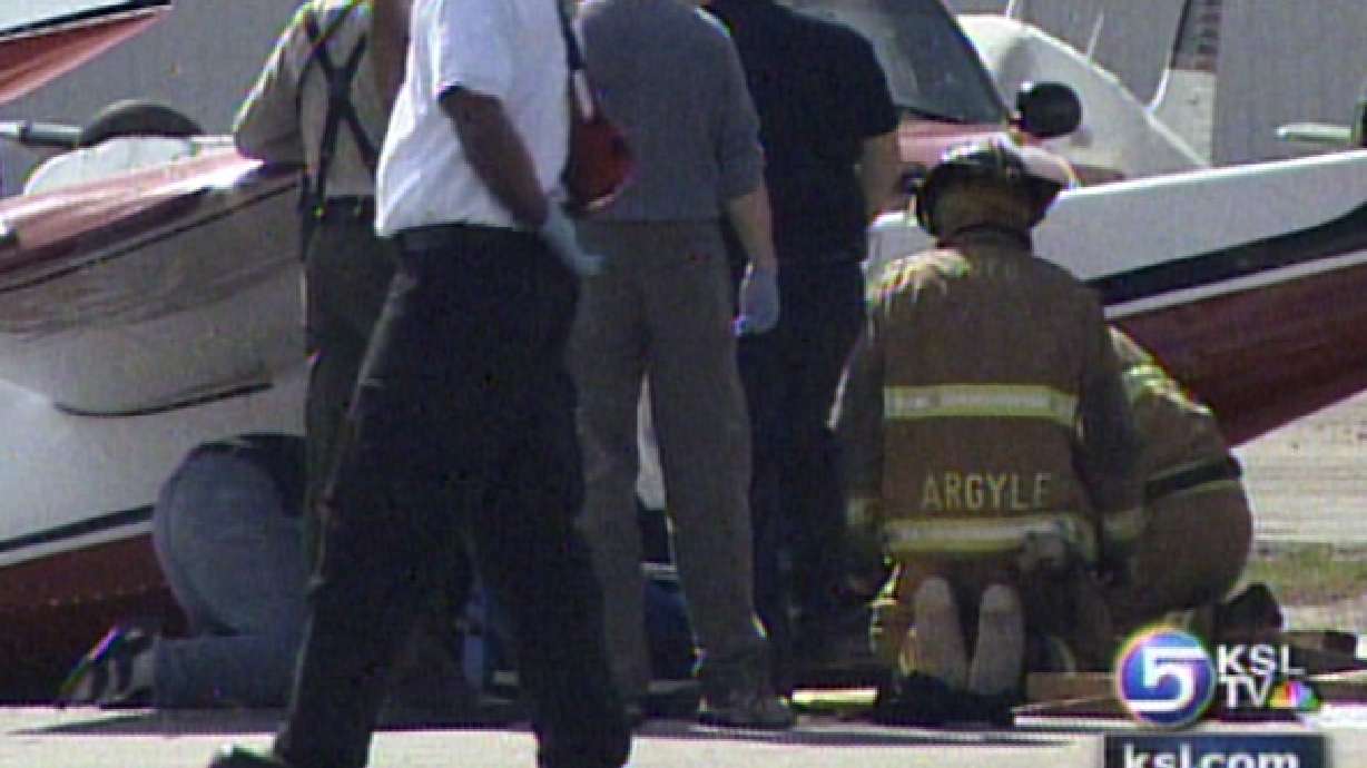 Pilot Injured when Plane Flips on Landing