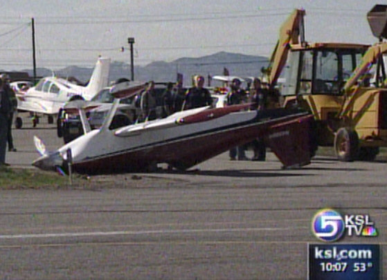 Pilot Injured when Plane Flips on Landing