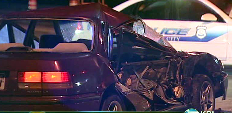 Collision sends 2 teens to hospital