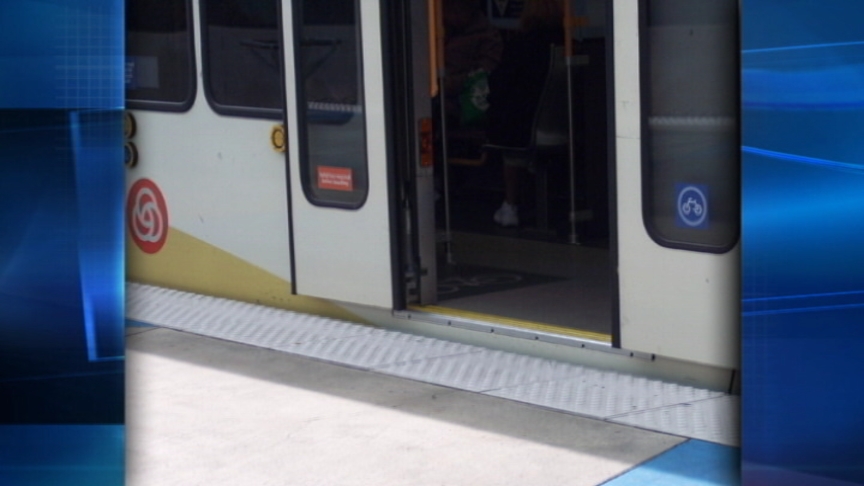 Different kind of train coming to TRAX