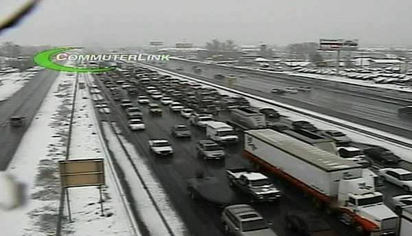 Spring storm causes problems during morning commute