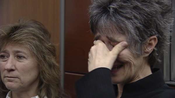 Strom's sister, Coco Saltzgiver cried after hearing the verdict.