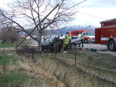 Man dies following weekend car crash