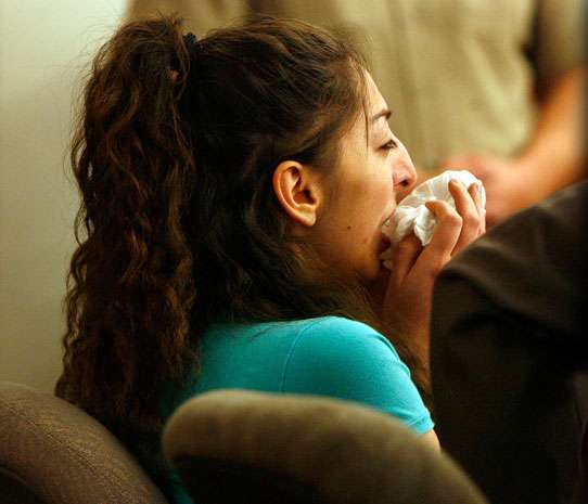 Adrianna Lucero sobbed as the jury read their verdict against her: guilty.