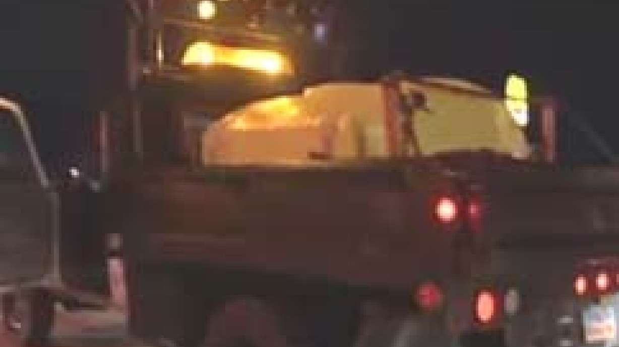 Motorcycle Collides With Wall, Truck