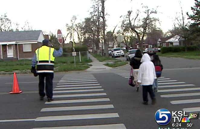Crossing guard gets a High 5
