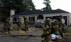 Kitchen Fire Forces Family From Home in Holladay