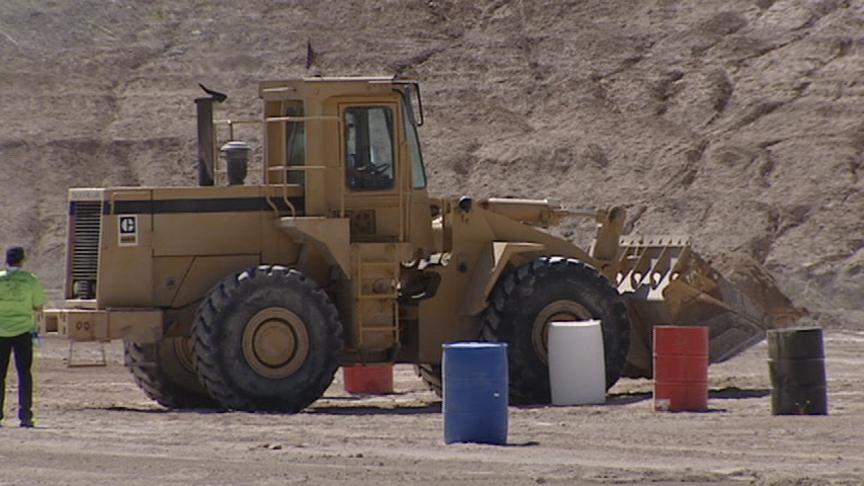 Big Rigs Compete in Landfill Rodeo