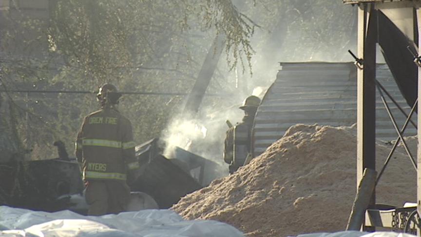 Wood Pallet Manufacturing Factory Goes Up in Flames