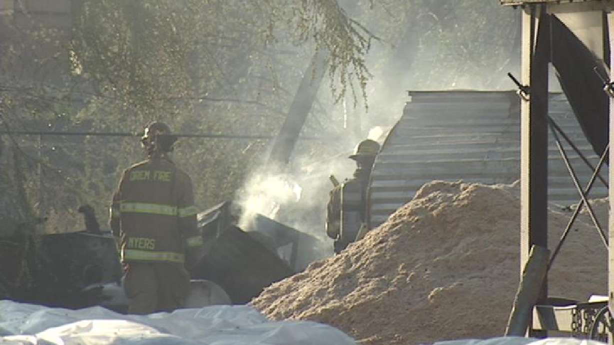 Wood Pallet Manufacturing Factory Goes Up in Flames