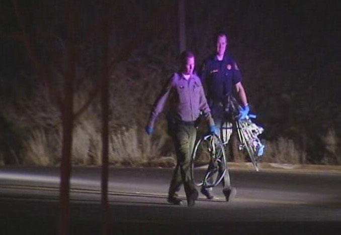 A 57-year-old man was hit while riding his bicycle near 6200 South on Wasatch Boulevard Thursday, March 19.