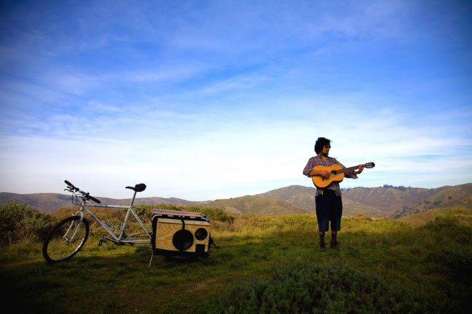 Band tours Utah on bicycles