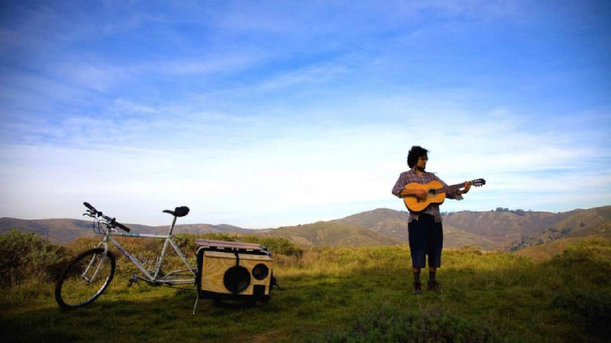 Band tours Utah on bicycles