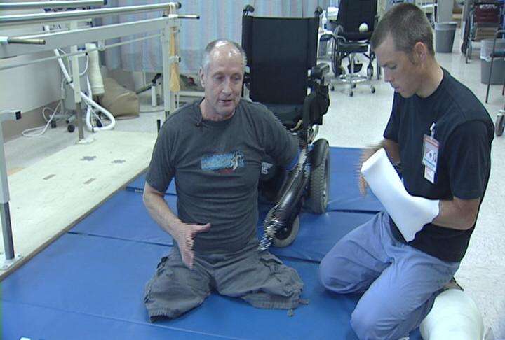 Vietnam War veteran Neil Persson lost both legs and his left arm when he stepped on a booby trap in 1970.