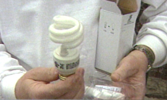 Architecture Firm Employees Hand Out Light Bulbs for Earth Day