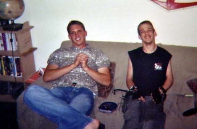 Mike Roger (right) uses an electric wheelchair and needs medication for seizures and asthma.