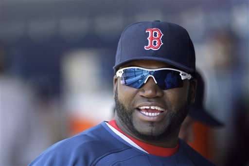 Boston Red Sox's David Ortiz yells from the visitors' dugout during Boston's baseball game against the Seattle Mariners.(AP Photo/Ted S. Warren)