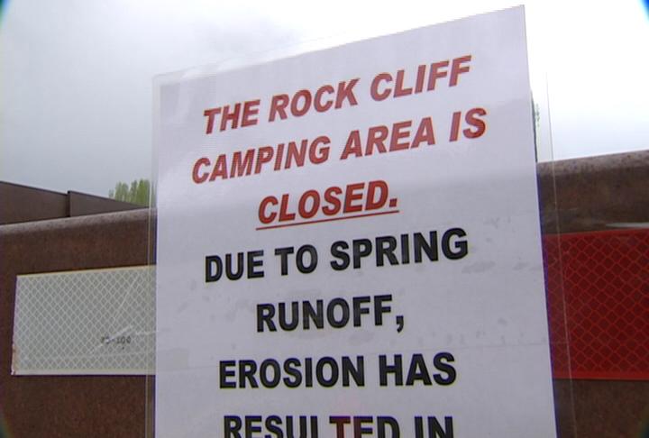 River damages camp site at Jordanelle