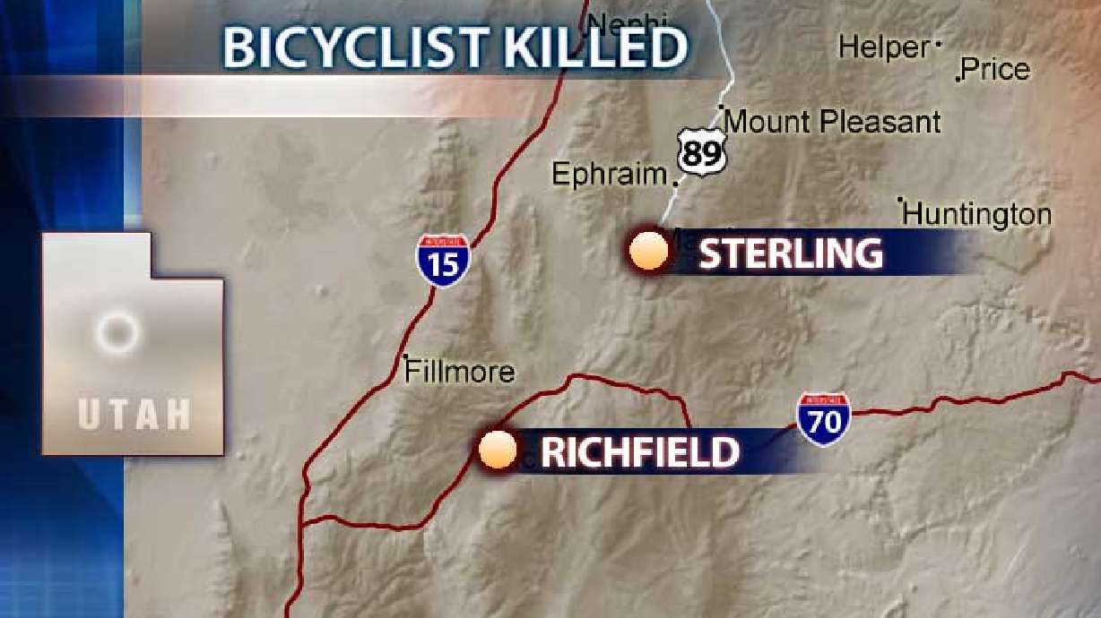 Van Hits and Kills Bicyclist in Central Utah