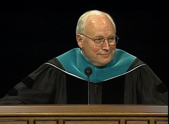 Vice President Cheney Gets Standing Ovation at BYU Graduation