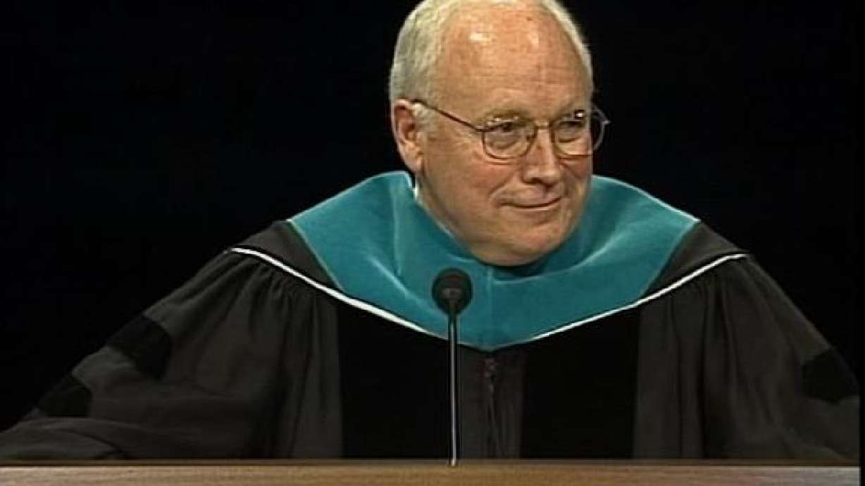 Vice President Cheney Gets Standing Ovation at BYU Graduation