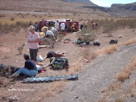 Accident scene; photo courtesy KCSG.