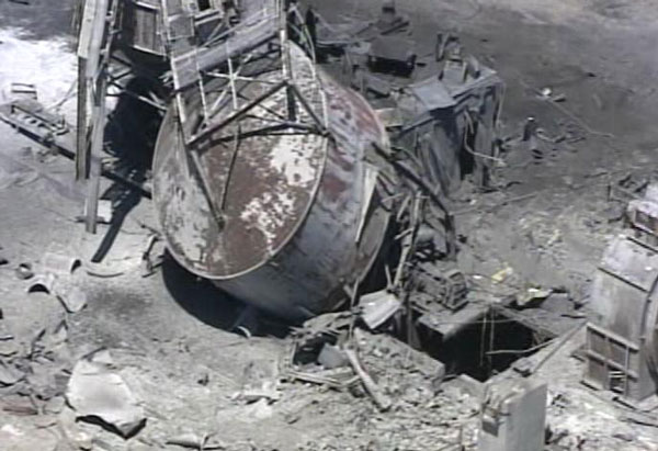 Man crushed by tank dies