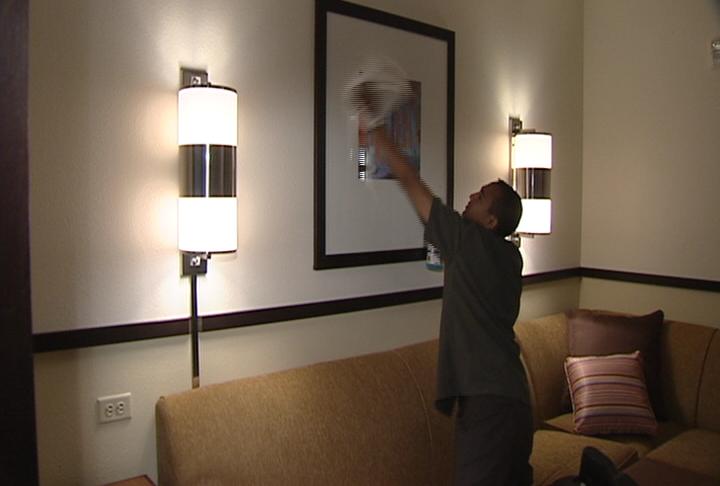 International refugees, Latino immigrants compete for service jobs