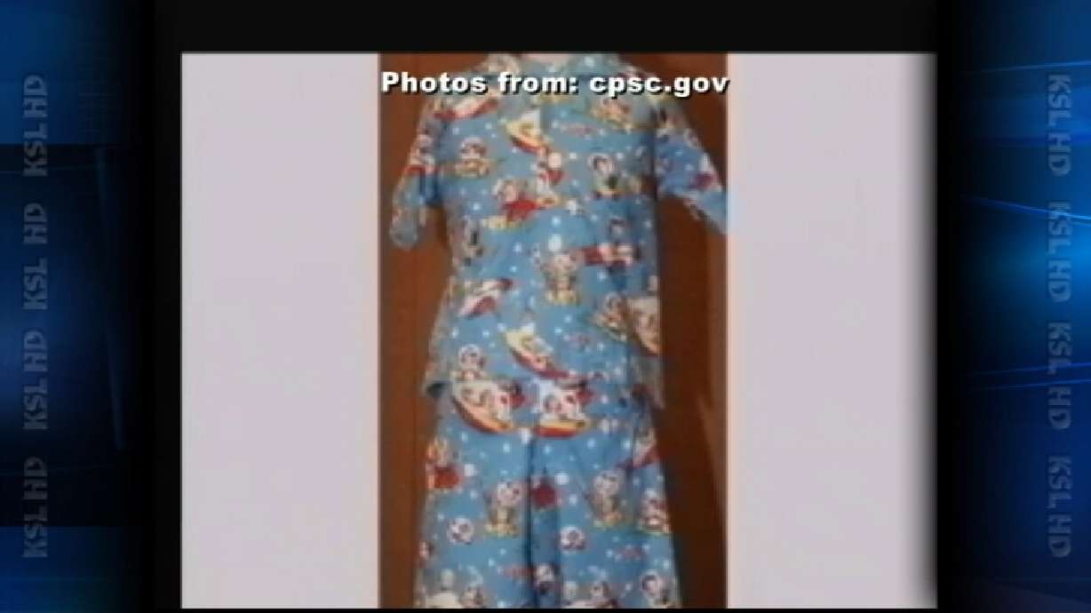 PJs recalled because they don't meet flammability standards