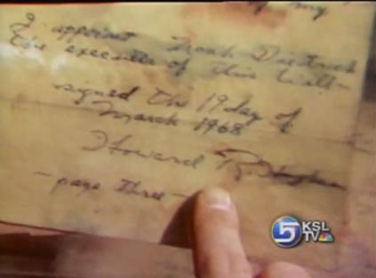 Pilot Confirms Story of Claimant to Howard Hughes' Fortune