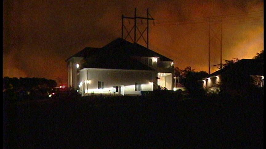 Brush Fire Threatens Homes in Ogden