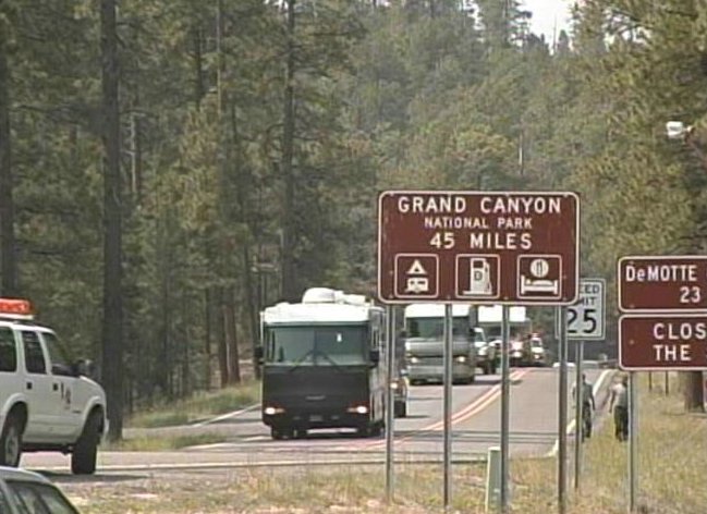 Fire Causes Evacuations at Grand Canyon