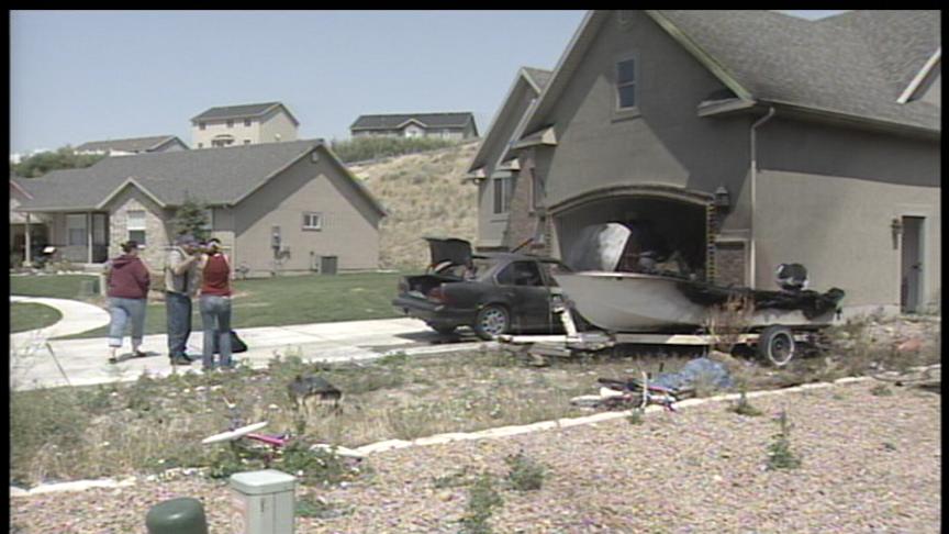 Garage Door Helps Save Home from Fire