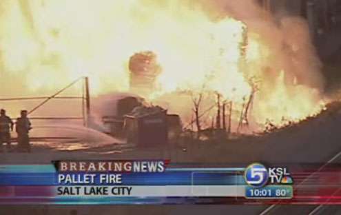 Fire Doesn't Keep Pallet Company Closed