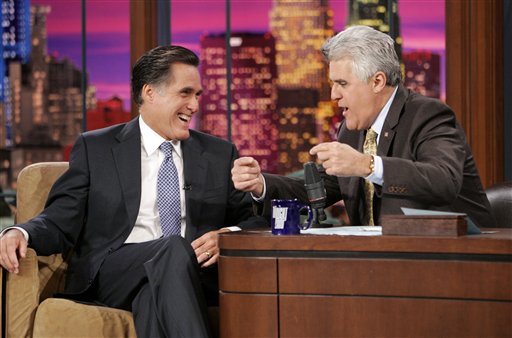 Presidential Hopeful Mitt Romney Appears on "The Tonight Show"