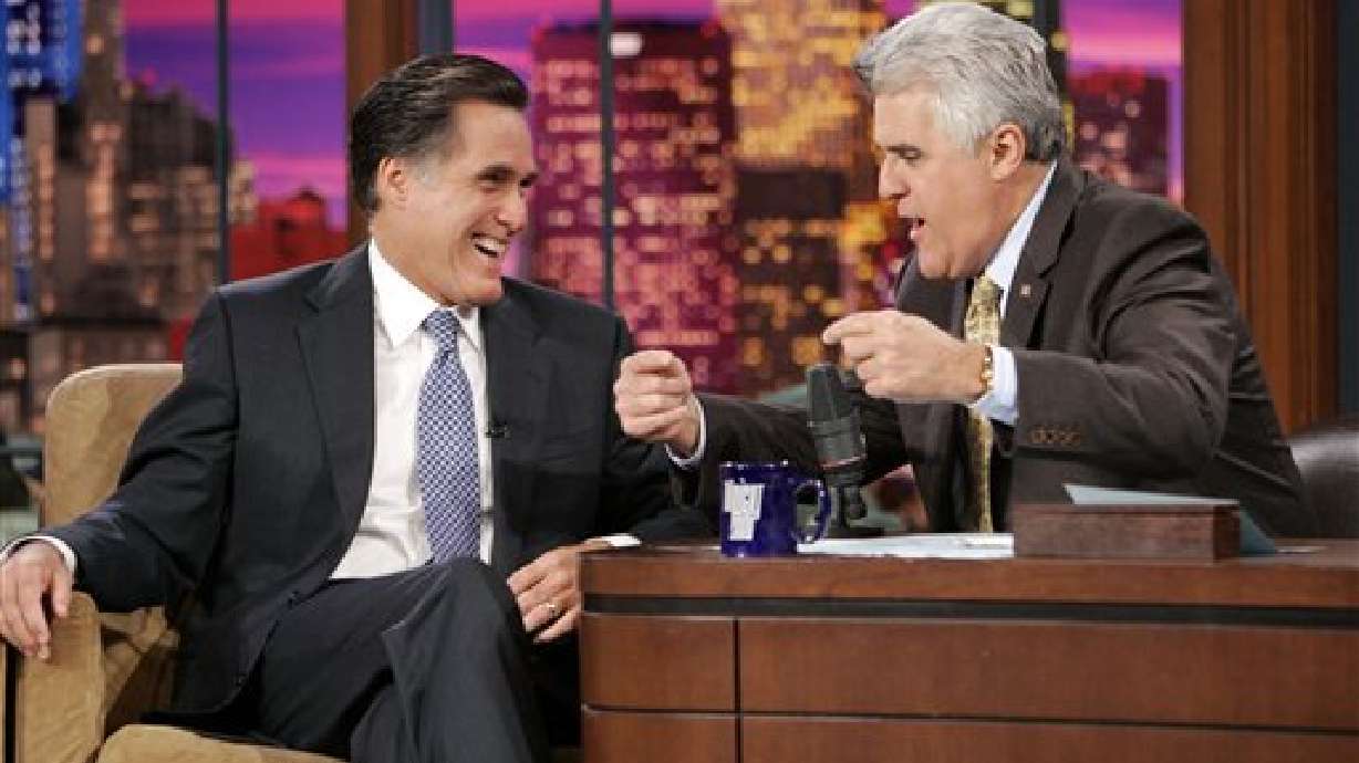 Presidential Hopeful Mitt Romney Appears on "The Tonight Show"