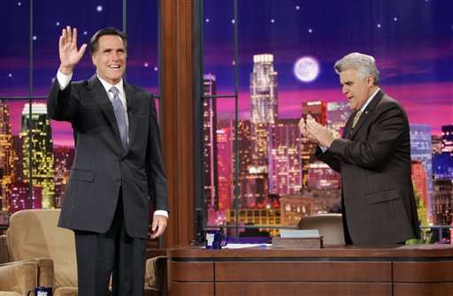 Presidential Hopeful Mitt Romney Appears on "The Tonight Show"